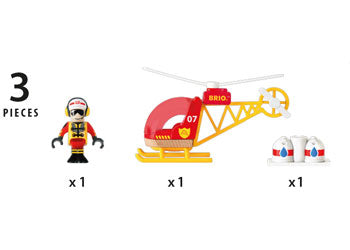 Brio - Firefighter Helicopter 3 pieces image 3