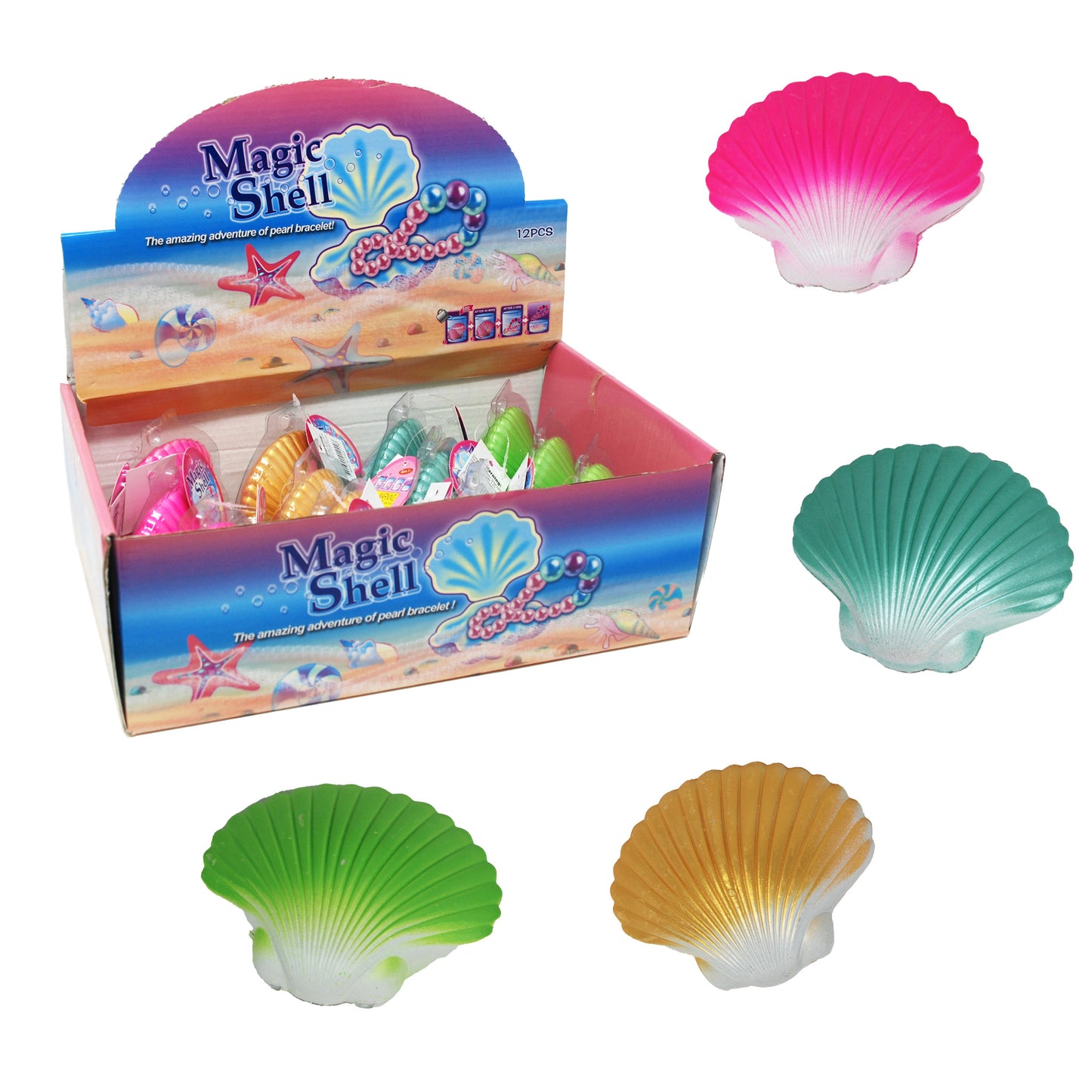 Pink Poppy - Hatch Clam Shell with Surprise Pearl Bracelet image 0