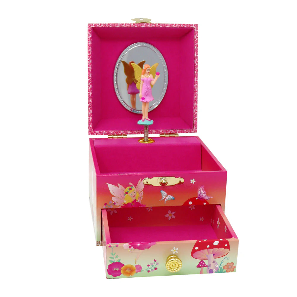 Pink Poppy- Unicorn & The Pixie Fairy Small Musical Jewellery Box image 2