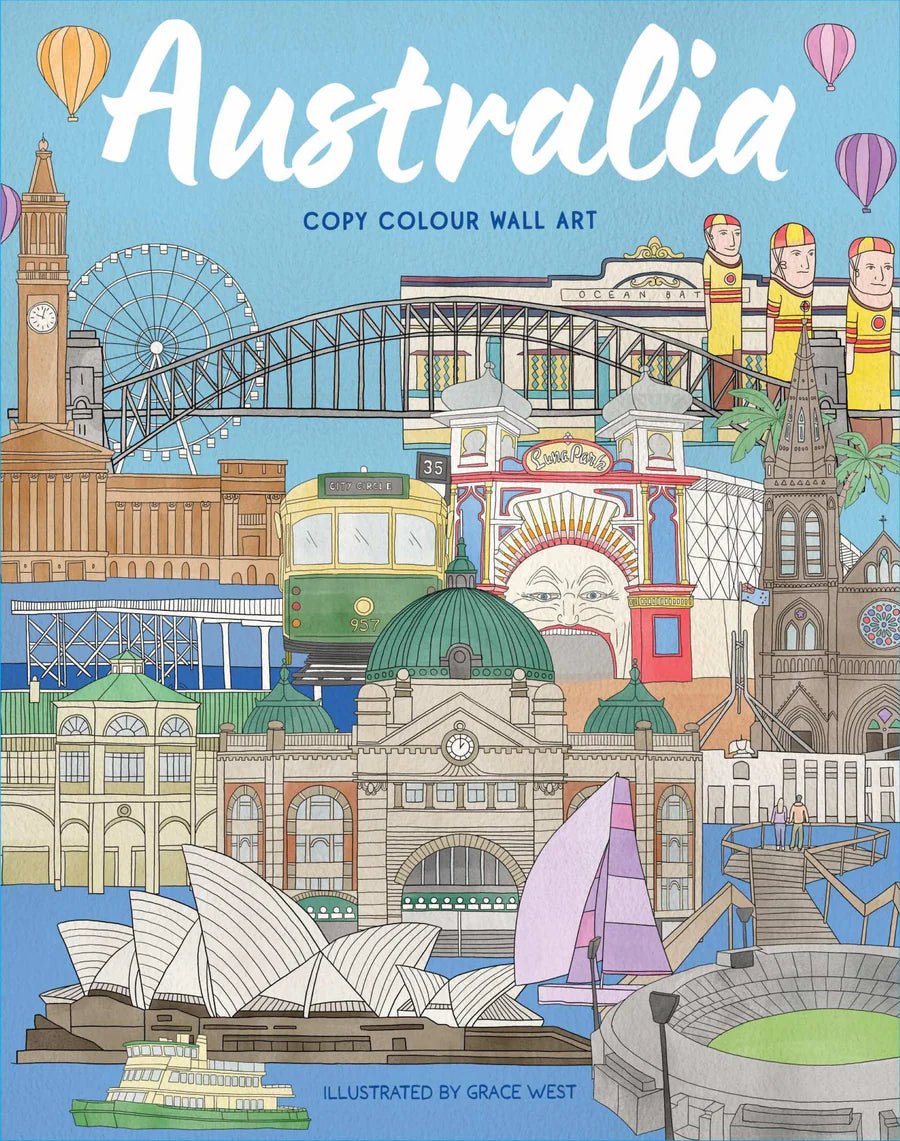 Wall Art Colouring Book- Australia image 0