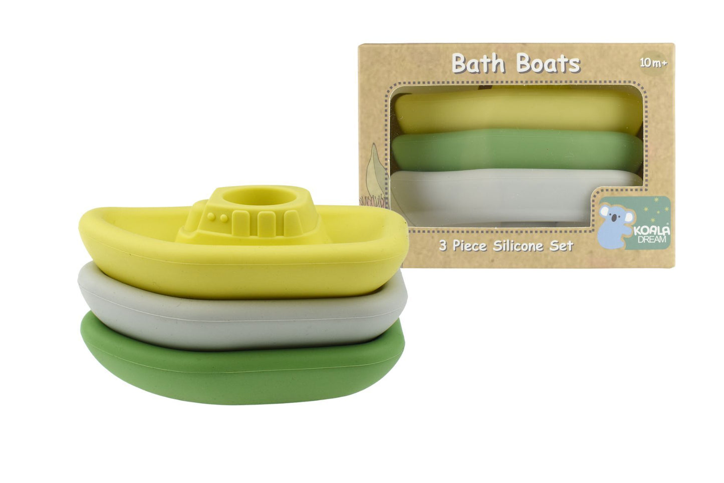 Koala Dream- Bath Boats 3pc Silicone Set image 1