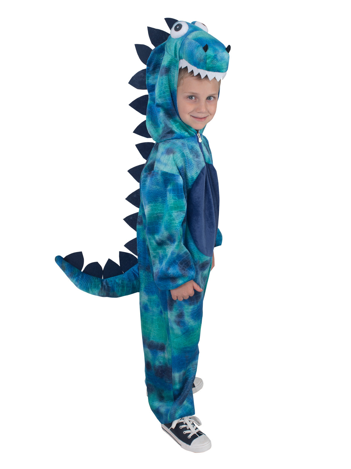 Roarin' Rex Blue Dinosaur Costume, Toddler image 3
