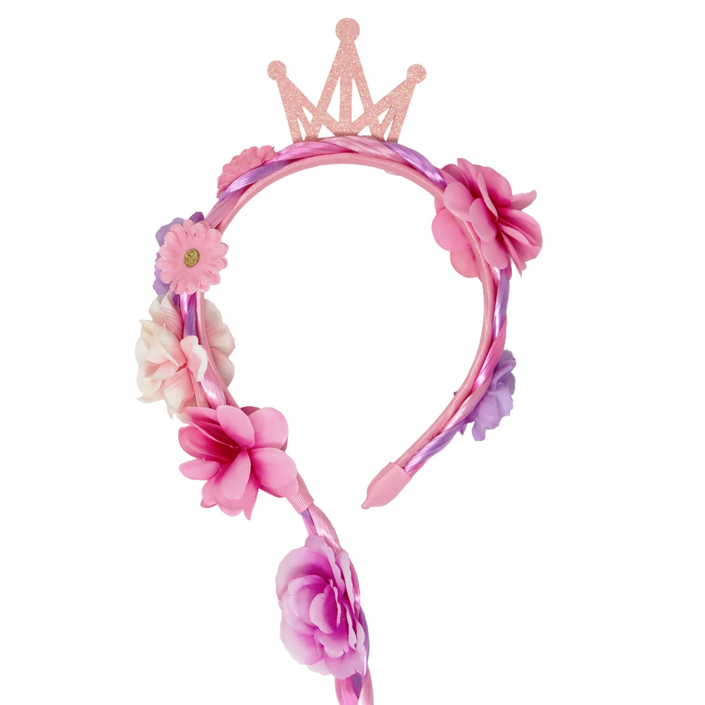 Pink Poppy Princess Braided Hair Headband image 2