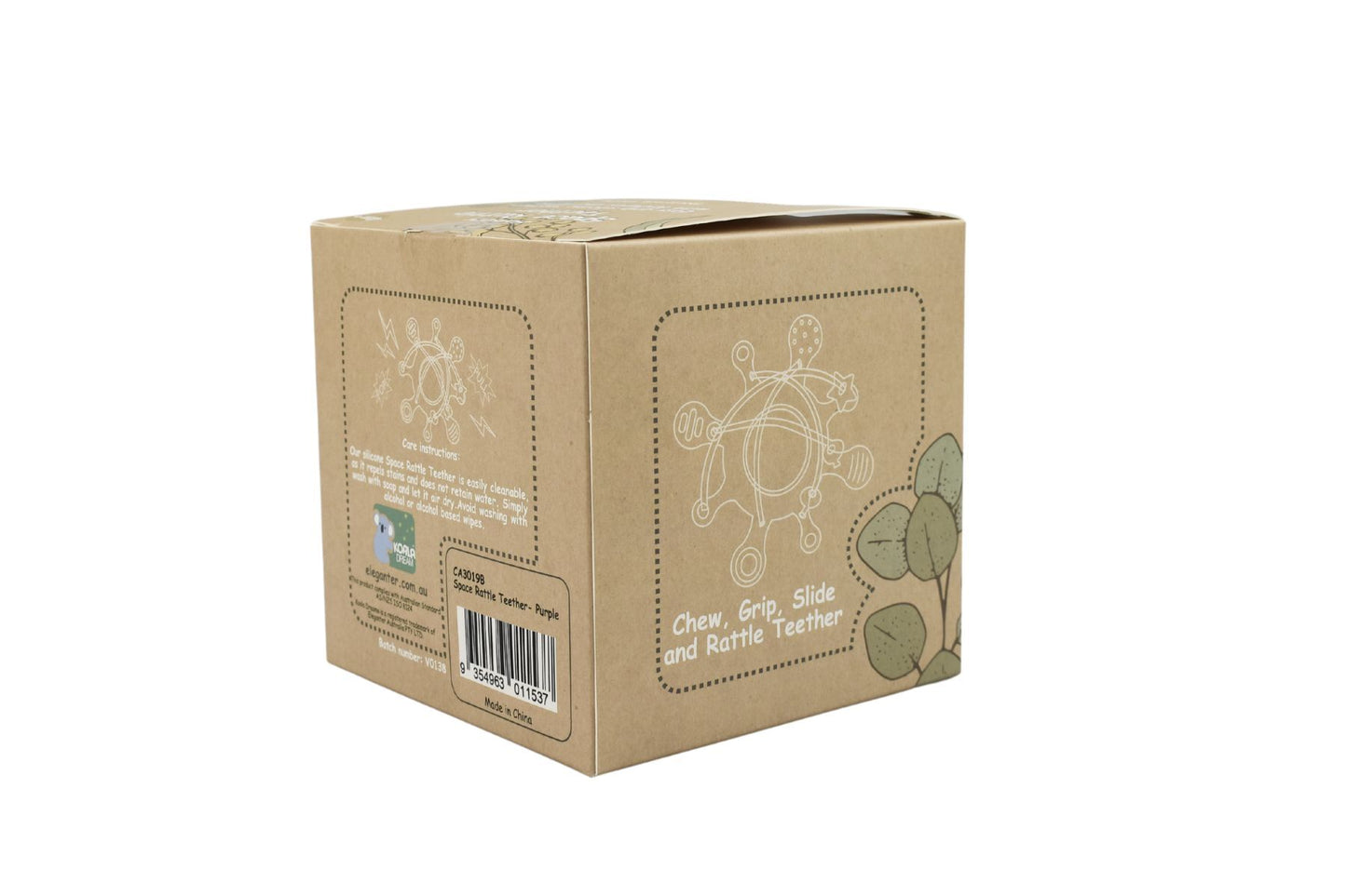 Koala Dream - Silicone Sensory Space Rattle Teether image 4