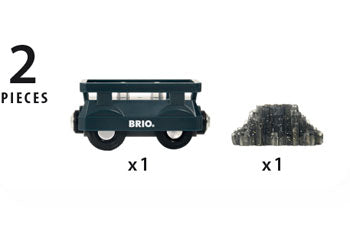 Brio - Light Up Gold Wagon 2 pieces image 2