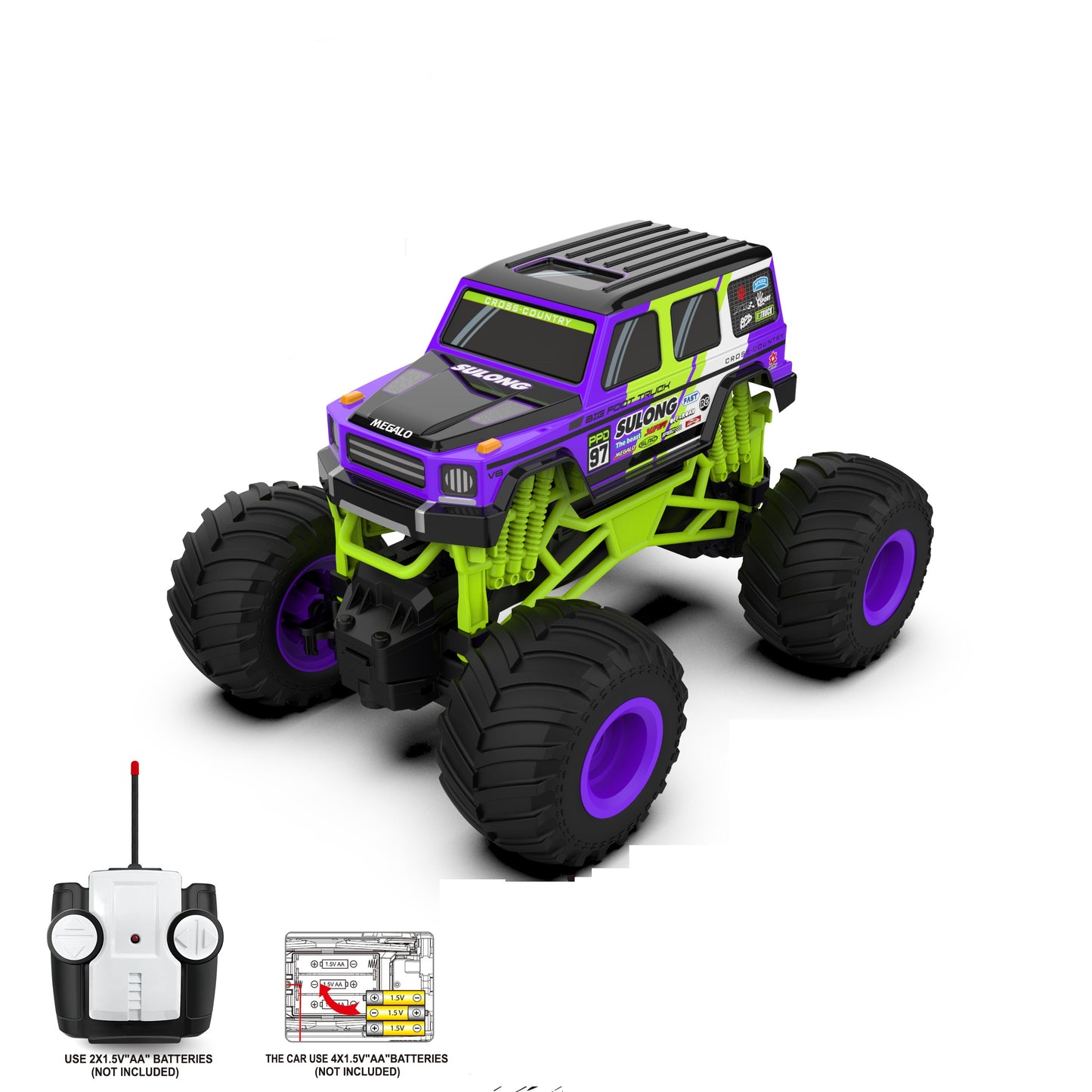 Rusco Racing 1:16th 3 Ast. Off Road Monster Vehicle RC image 1