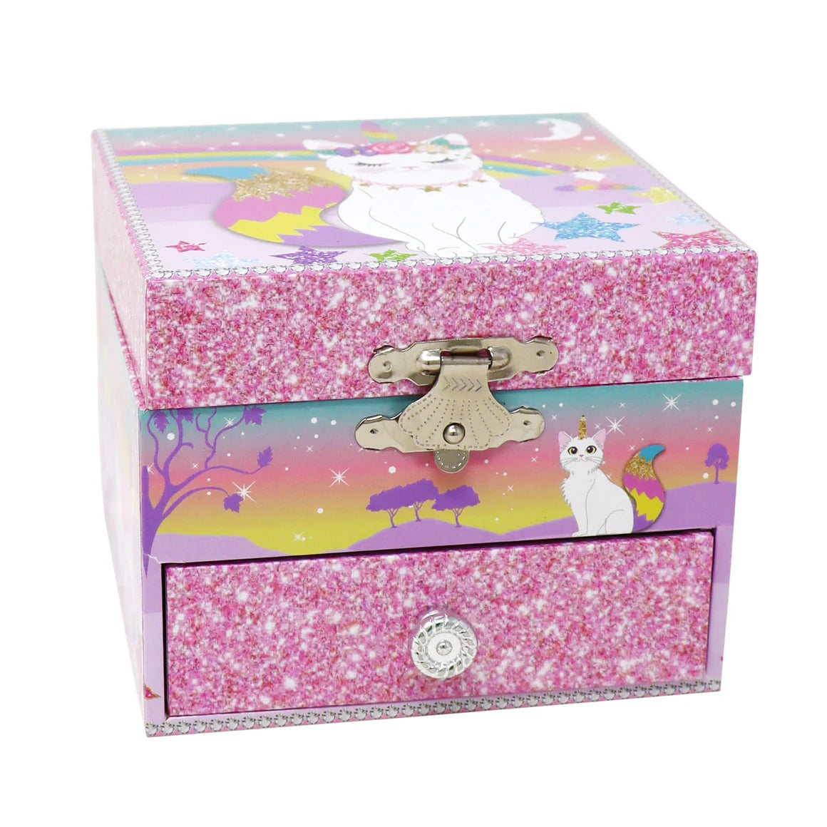 Pink Poppy - Caticorn Small Music Box image 3