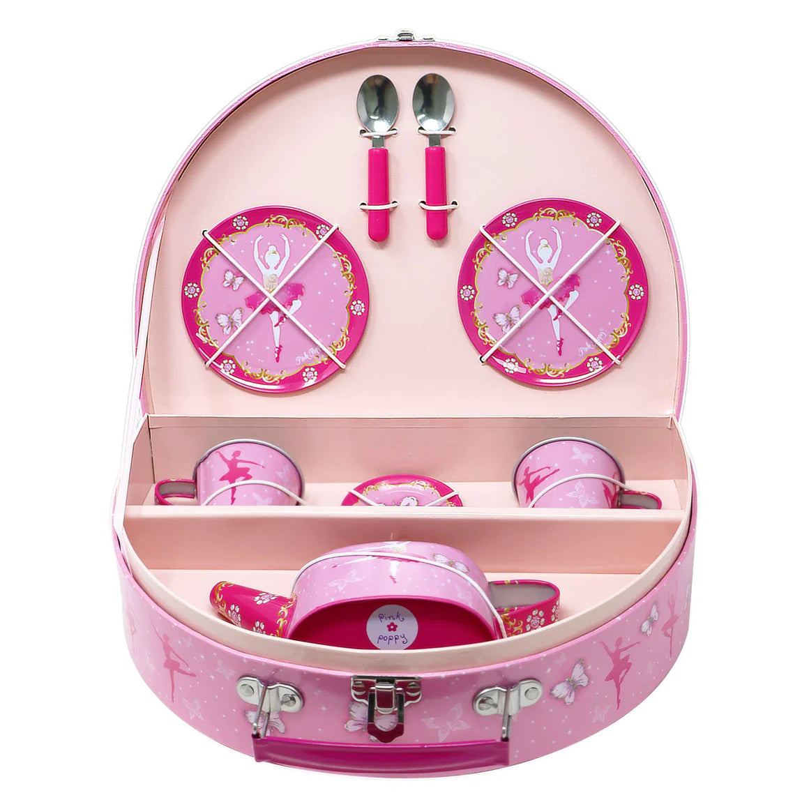 Pink Poppy - Butterfly Ballet Tin Tea Set image 2