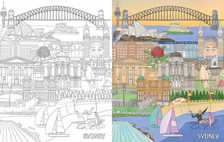 Wall Art Colouring Book- Australia image 2