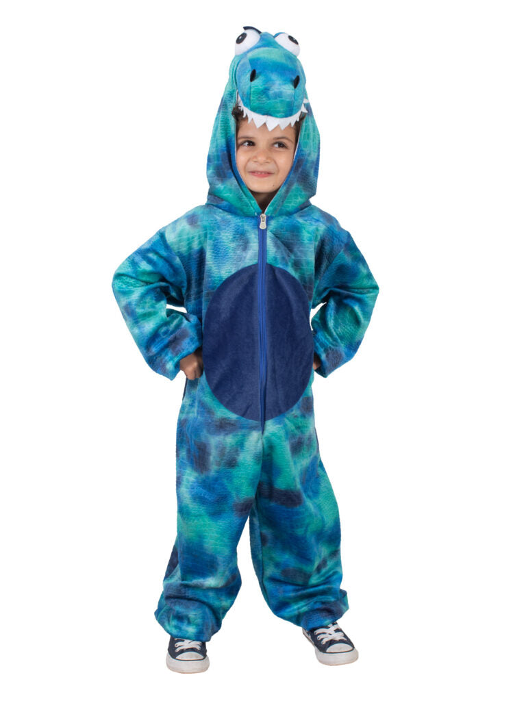 Roarin' Rex Blue Dinosaur Costume, Toddler image 2
