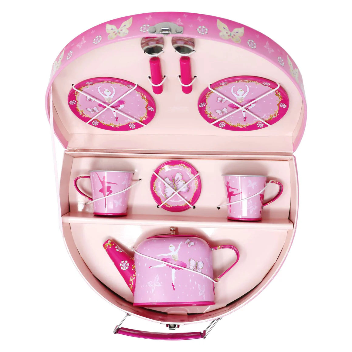 Pink Poppy - Butterfly Ballet Tin Tea Set image 3