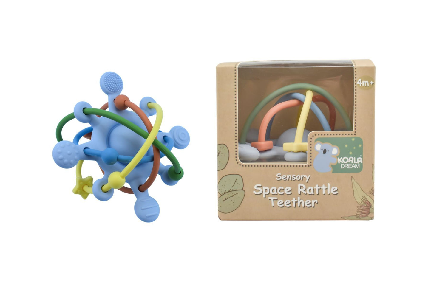 Koala Dream - Silicone Sensory Space Rattle Teether image 3