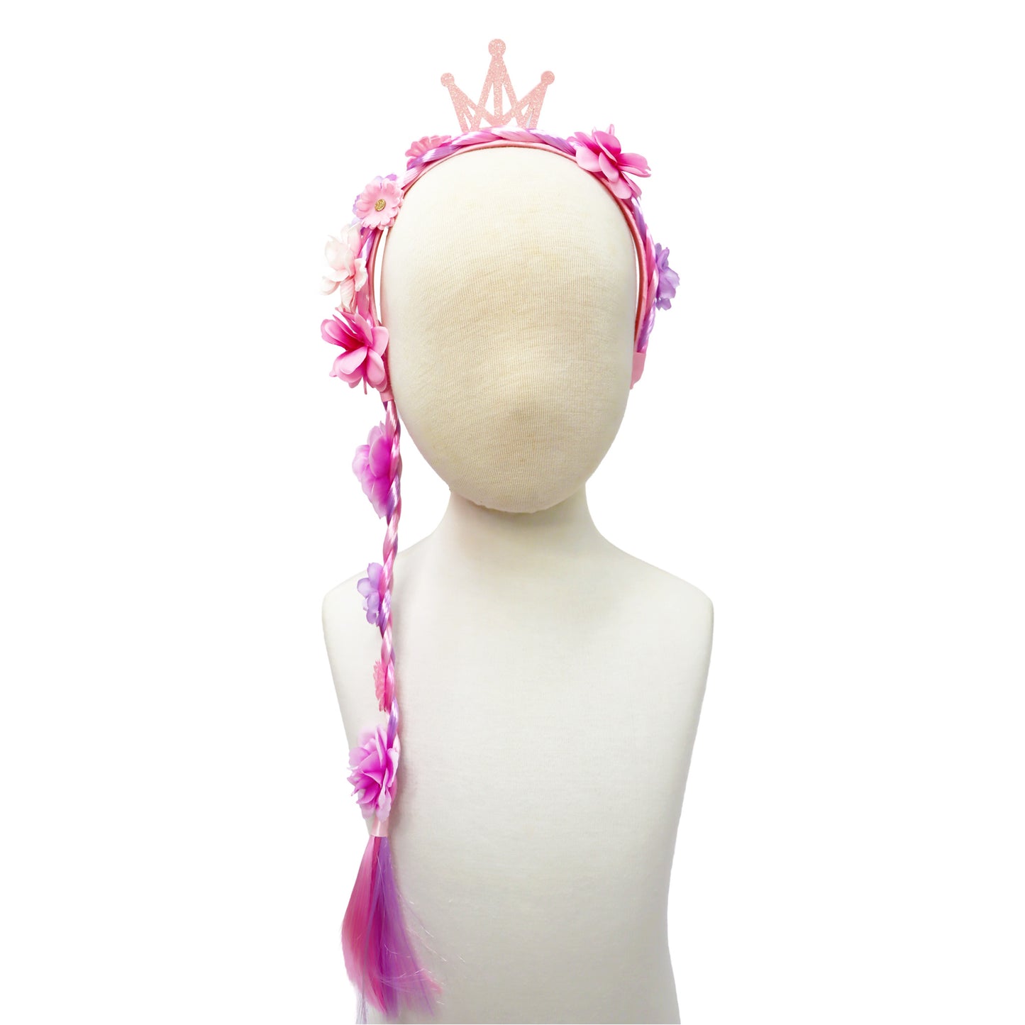 Pink Poppy Princess Braided Hair Headband image 6