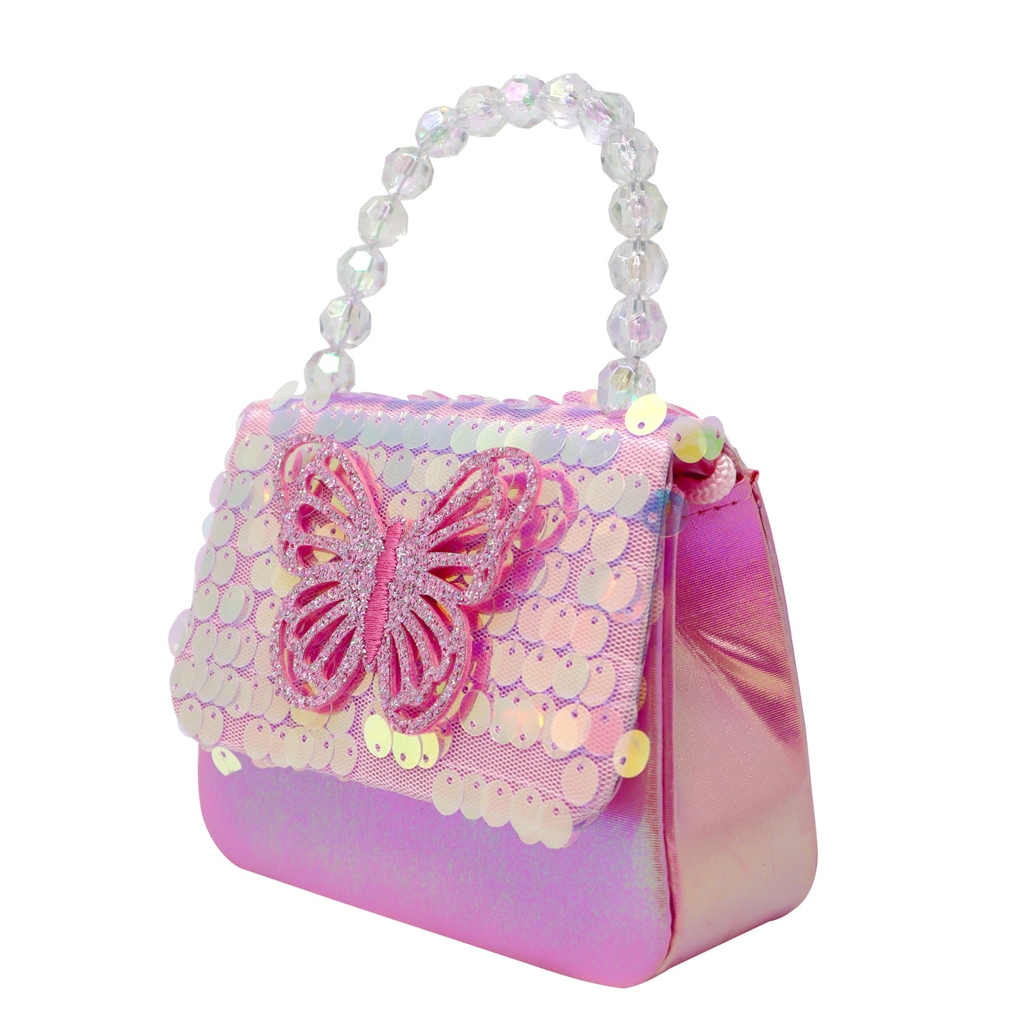 Pink Poppy Dazzling Butterfly Handbag image 3
