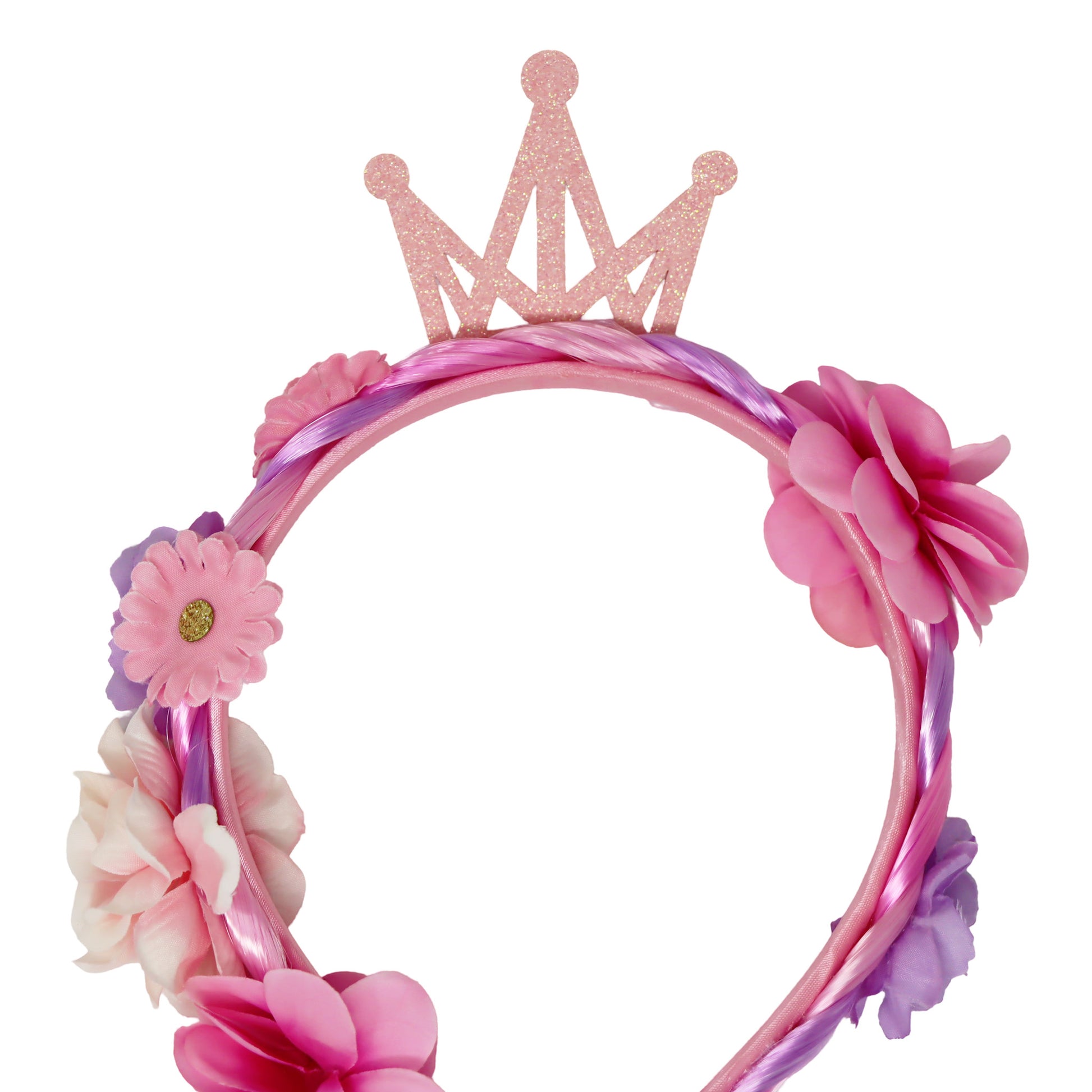 Pink Poppy Princess Braided Hair Headband image 3