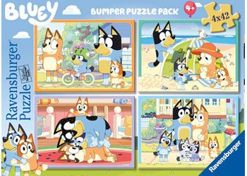 Ravensburger - Bluey Gotta Be Done! Puzzle 4x42pc image 0