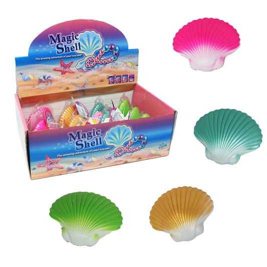 Pink Poppy - Hatch Clam Shell with Surprise Pearl Bracelet image 0