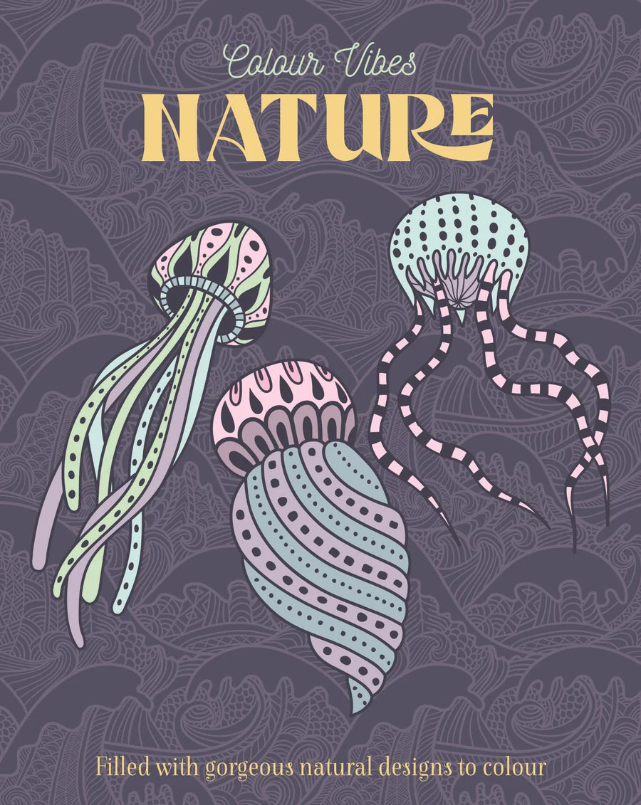 Colour Vibes - Adult Colouring Book - Nature image 0