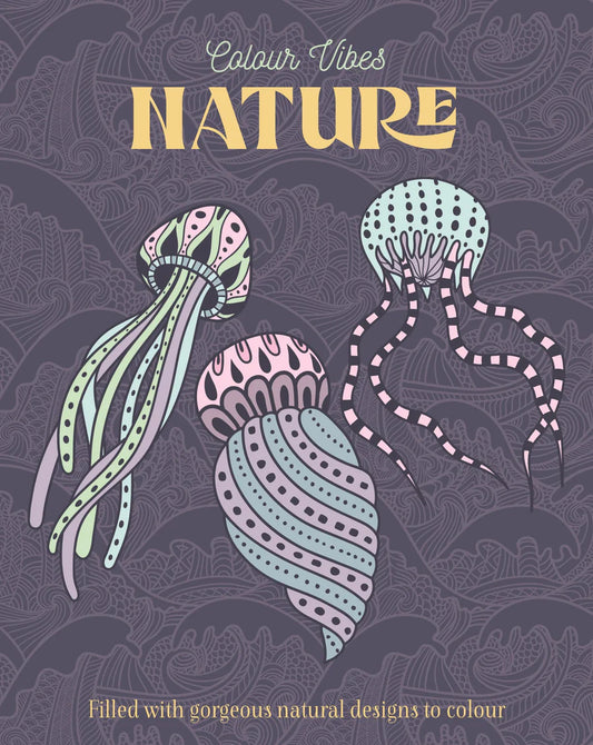 Colour Vibes - Adult Colouring Book - Nature image 0