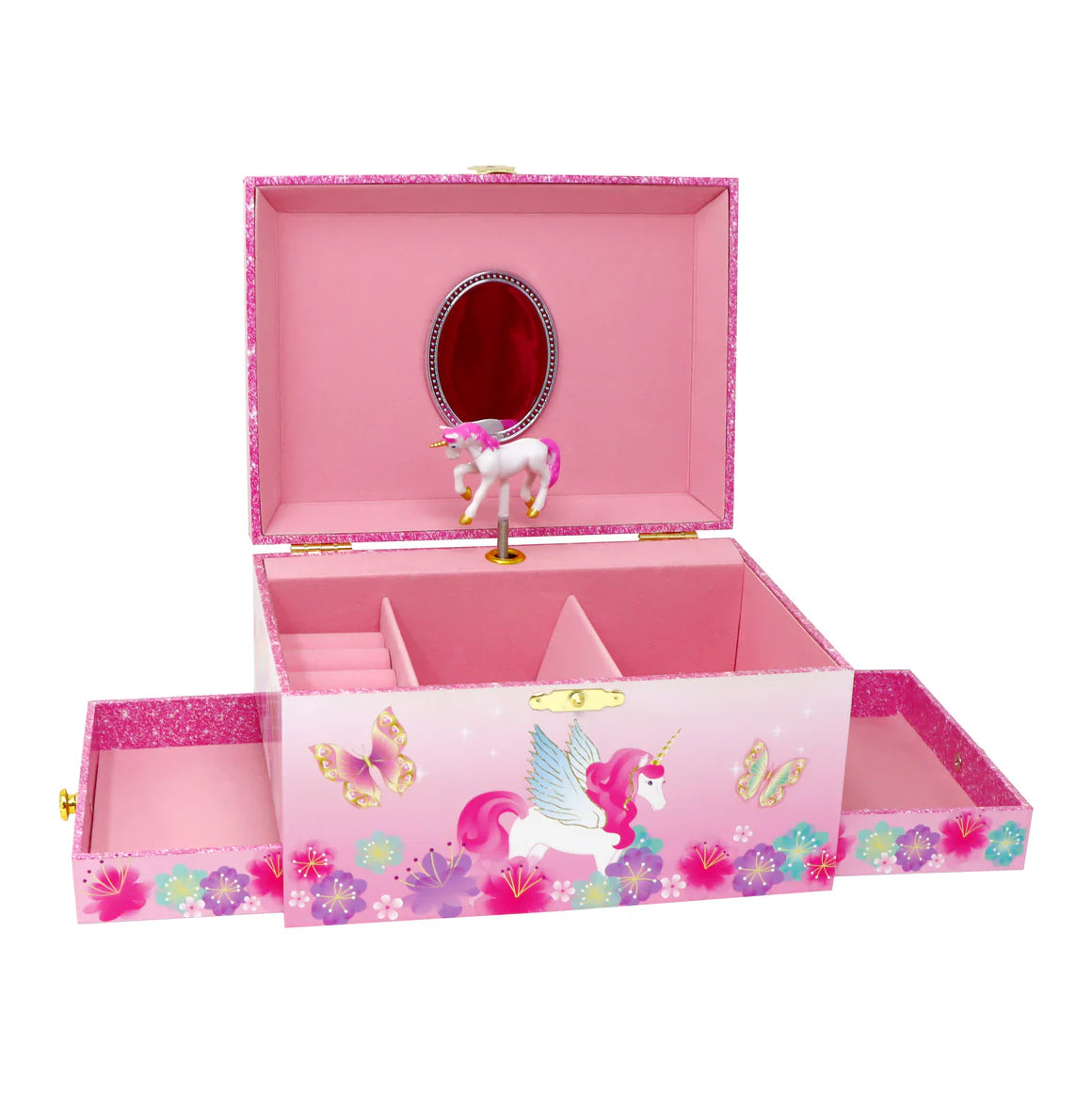 Pink Poppy - Unicorn Rainbow Luxury Music Box image 3