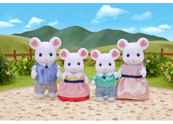 Sylvanian Families - Marshmallow Mouse Family image 1