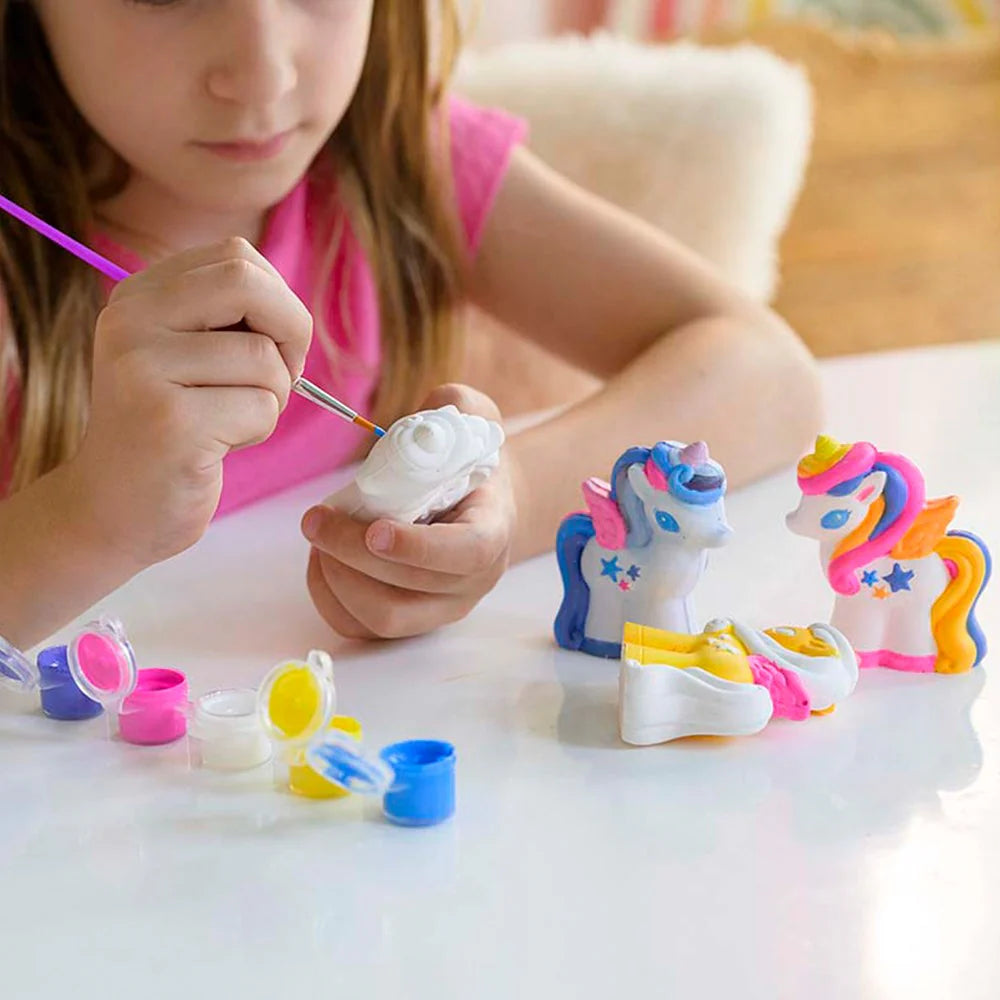 4M - Mould & Paint - 3D Glitter Unicorns image 2