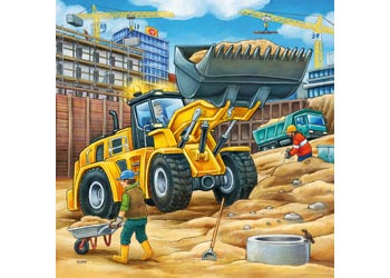 Ravensburger - Construction Vehicle Puzzle 3x49 piece image 1