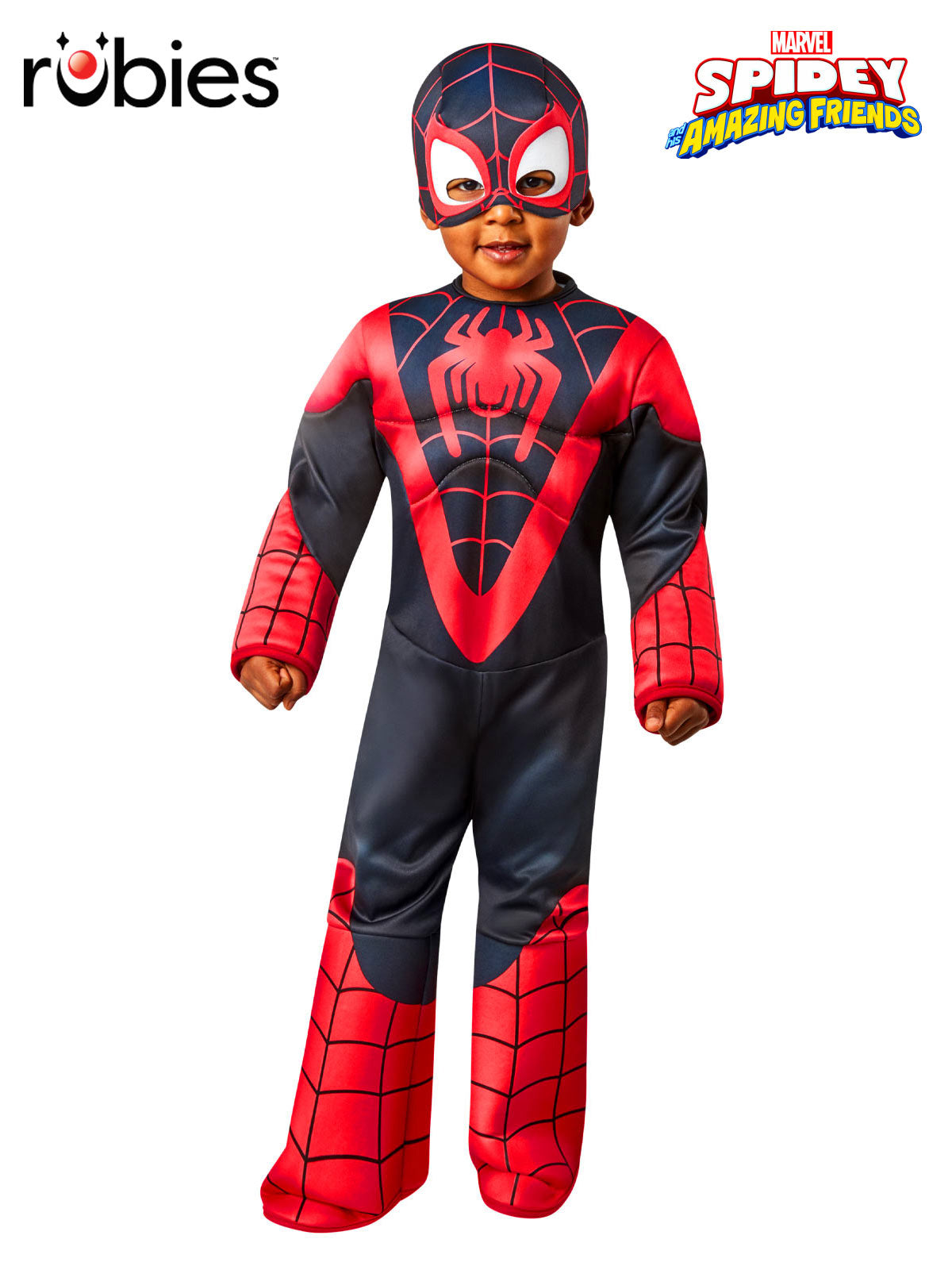 Miles Morales "Spidey and His Amazing Friends" Deluxe Costume - Toddler image 0
