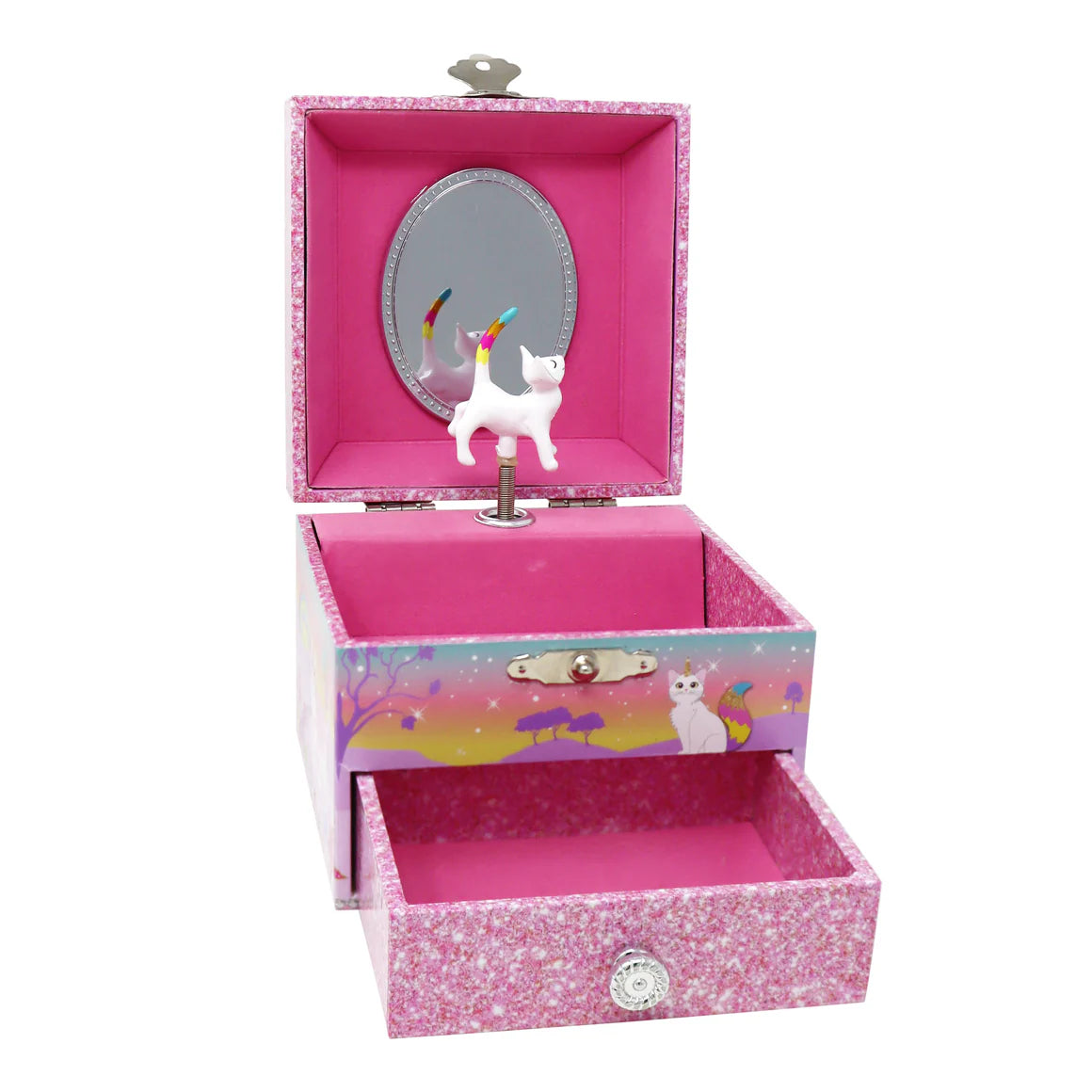 Pink Poppy - Caticorn Small Music Box image 2