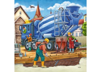 Ravensburger - Construction Vehicle Puzzle 3x49 piece image 2