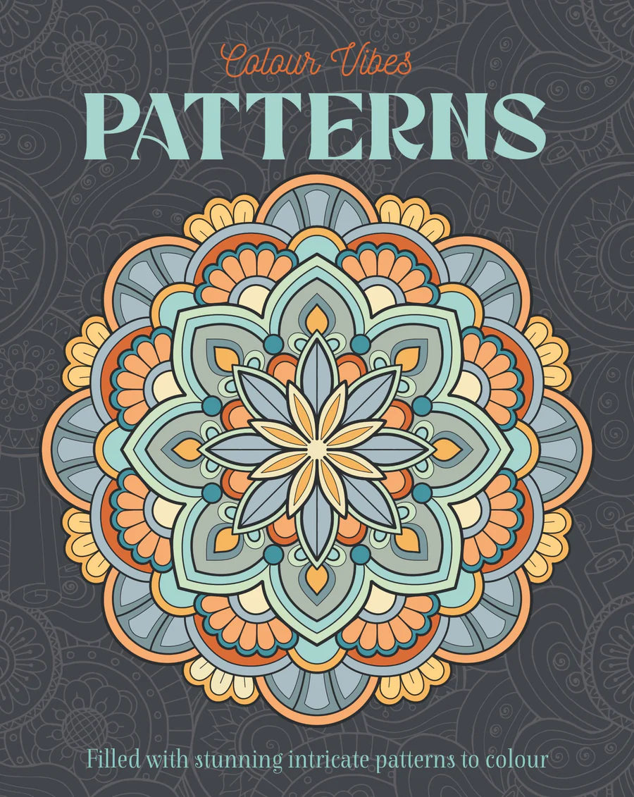 Colour Vibes - Adult Colouring Book - Patterns image 0