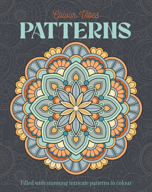 Colour Vibes - Adult Colouring Book - Patterns image 0