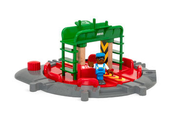Brio - Turntable & Figure Train Track 2 pieces image 1