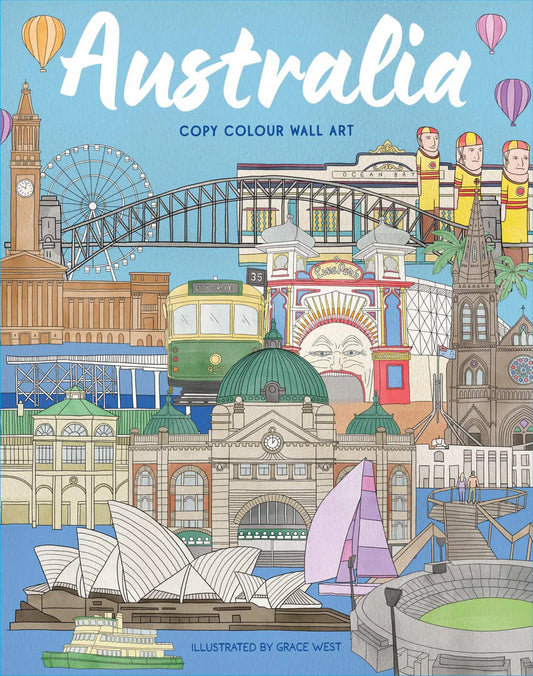 Wall Art Colouring Book- Australia image 0