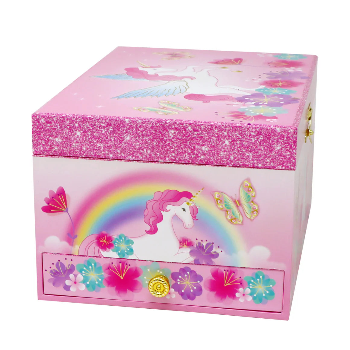 Pink Poppy - Unicorn Rainbow Luxury Music Box image 6