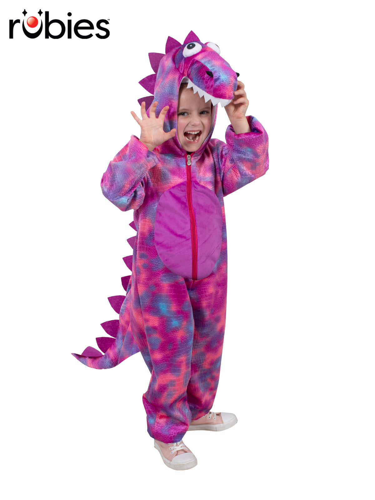Roarin' Rex Pink Dinosaur Costume, Toddler image 0