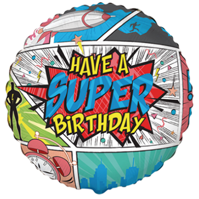 Super Hero Licensed Foil with Latex Balloons image 0