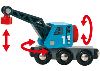 Brio - Container & Crane Wagon 4 piece image 2
