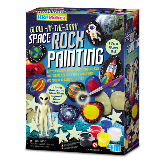4M - KidzMaker - Glow in the Dark Space Rock Painting image 0