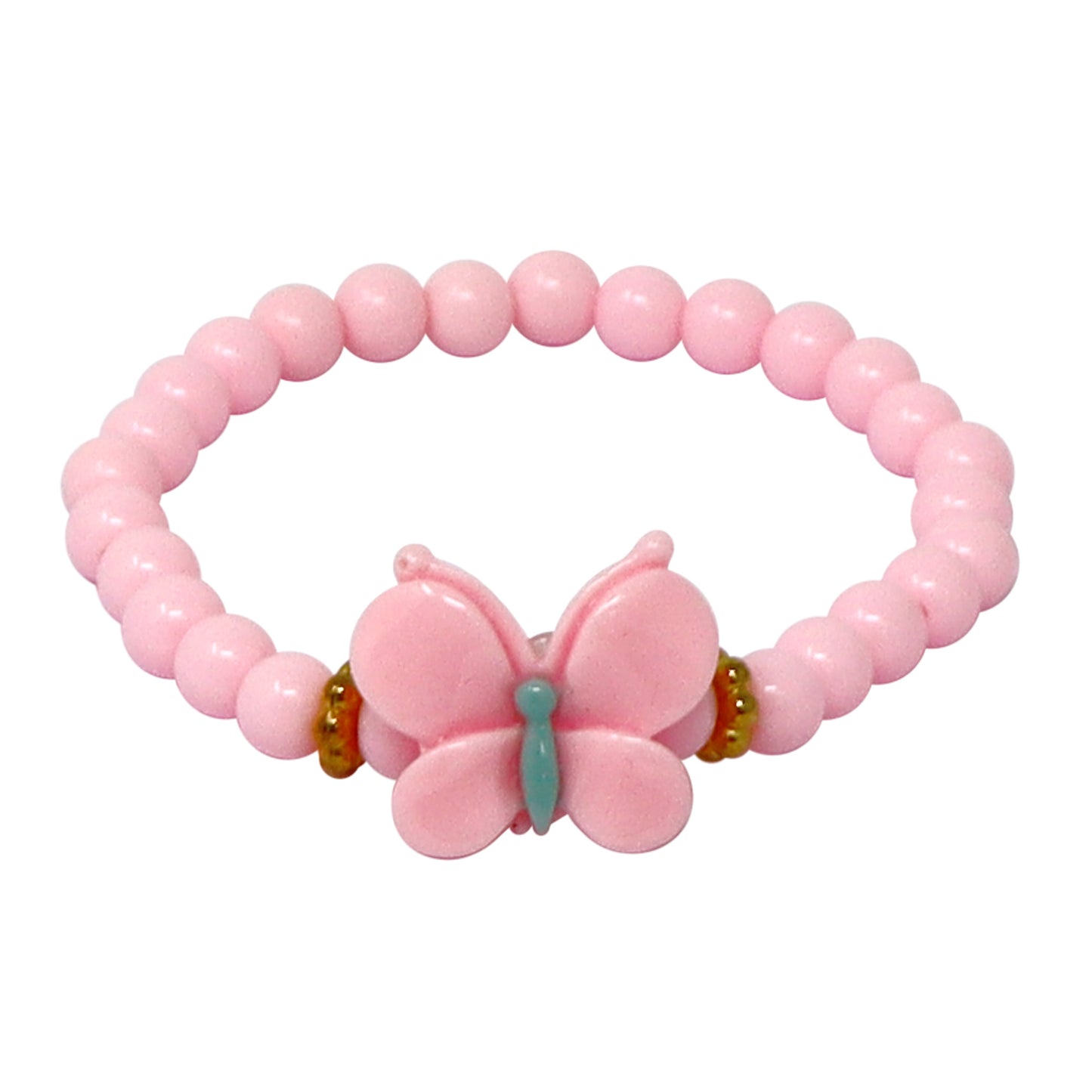 Pink Poppy Butterfly Bracelet 3pc image 2