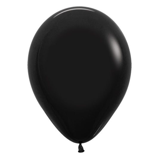 Helium Latex Balloon- Black/White image 0
