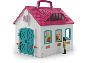 Schleich - Open Stable "Little Horseshoe" image 1