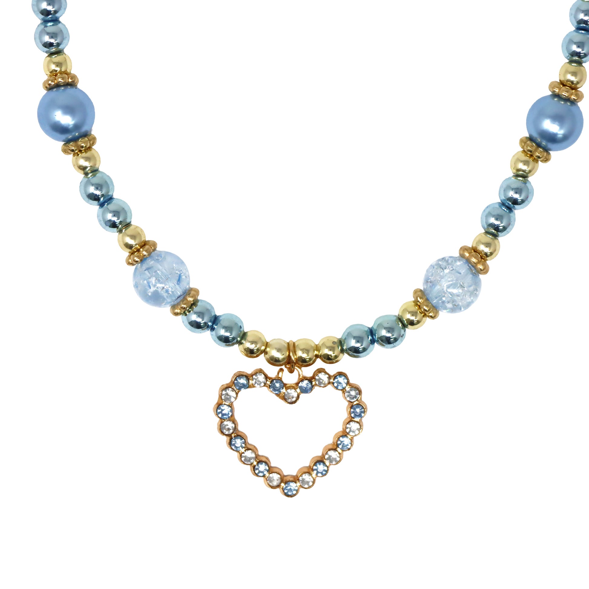 Pink Poppy Pearl Heart Necklace Set image 6