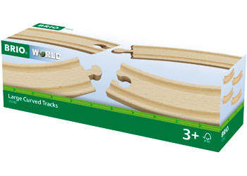 Brio - Large Curved Tracks 4 pieces image 0