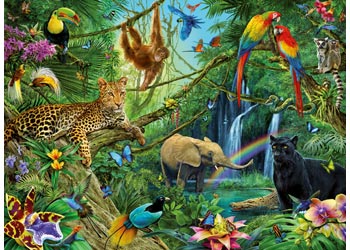 Ravensburger - Animals in Jungle Puzzle 200 piece image 1
