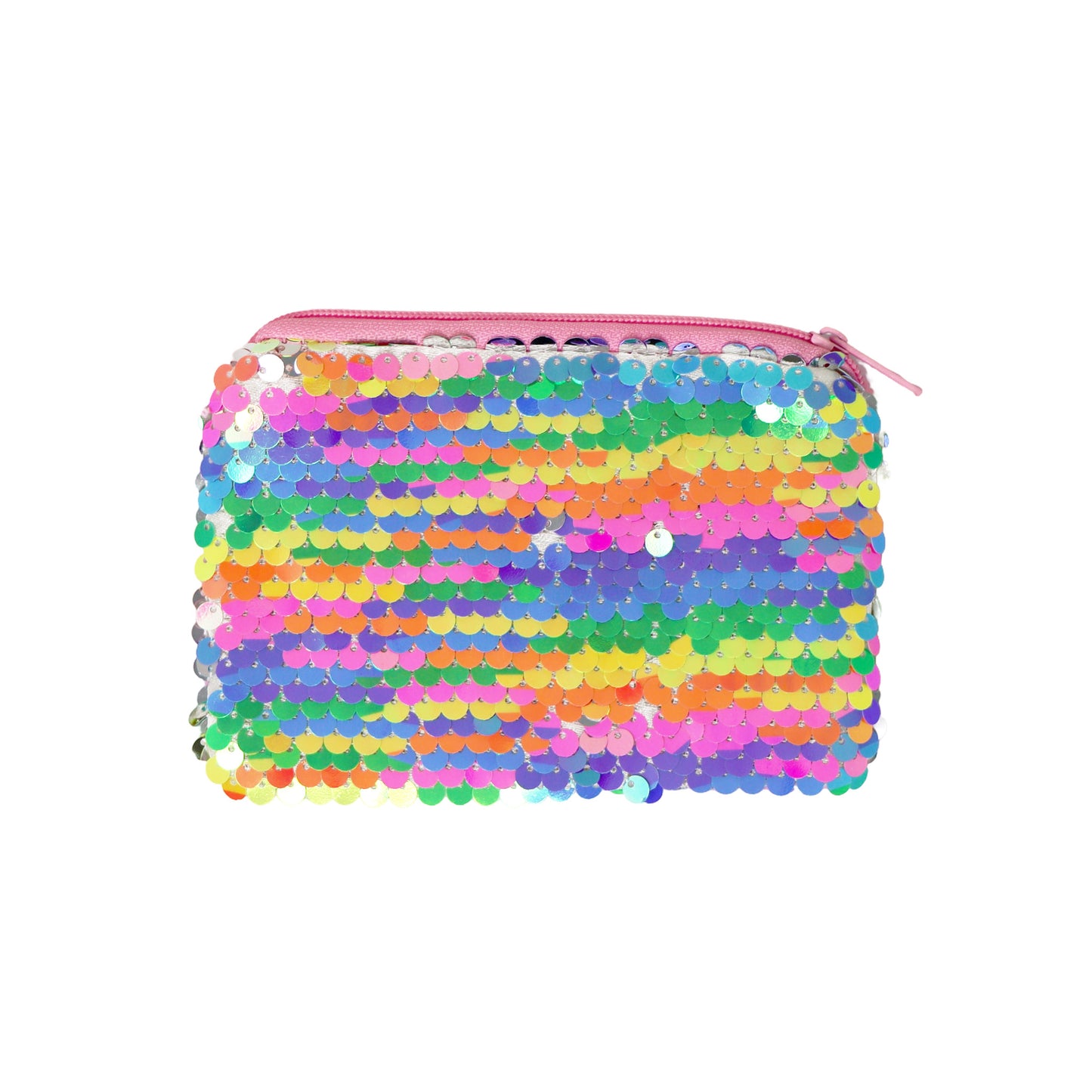 Pink Poppy Sequin Coin Purse image 1