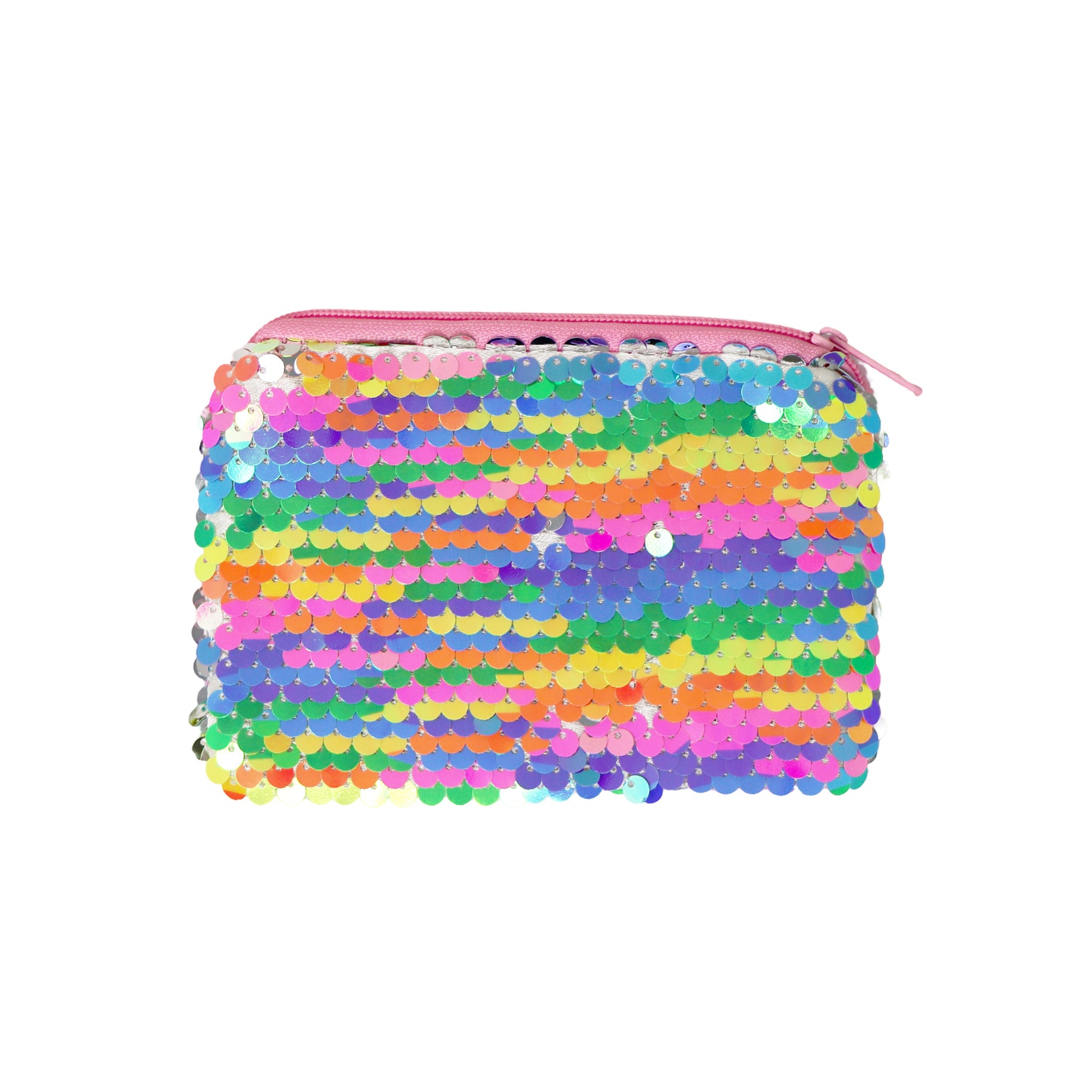 Pink Poppy Sequin Coin Purse image 1
