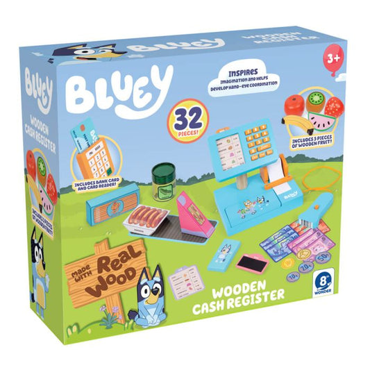 Bluey Wooden Cash Register image 0