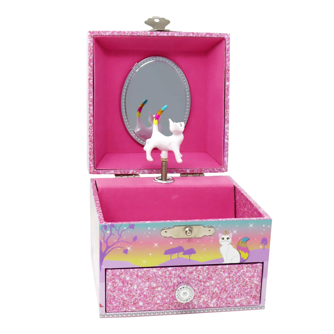 Pink Poppy - Caticorn Small Music Box image 1