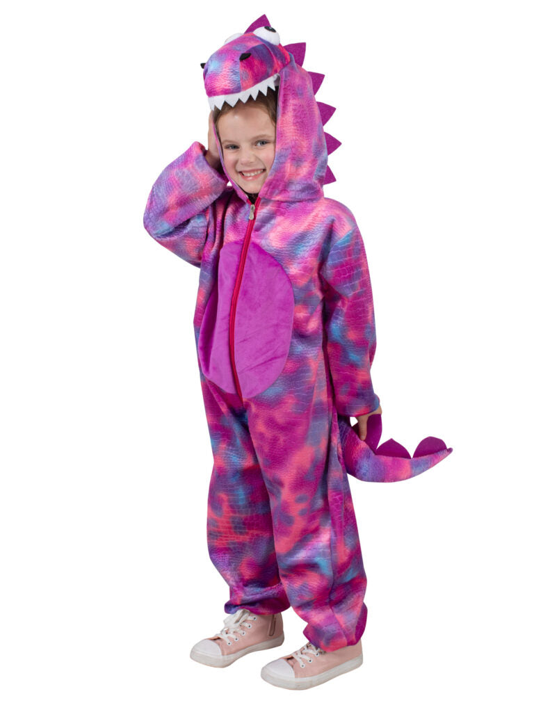 Roarin' Rex Pink Dinosaur Costume, Toddler image 2